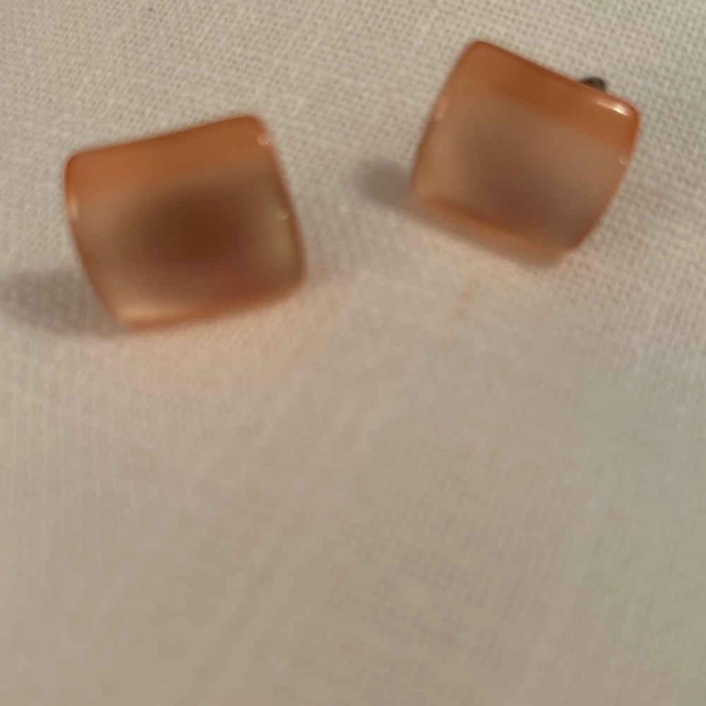 Vintage Lucite Screw back Earrings